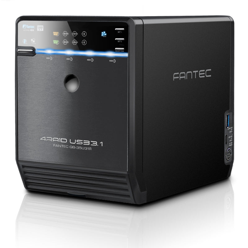 Fantec QB-35U31R Unit Drive Multiple 0TB Tower Black
