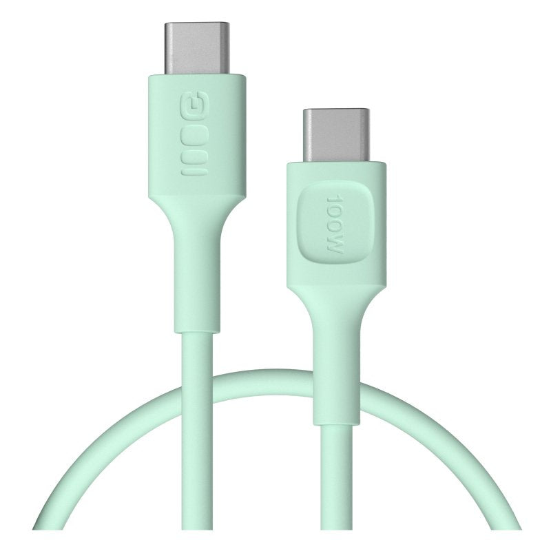Green Cell USB-C To USB-C Cable Powerflex 100W 0.3M Green - Silicone