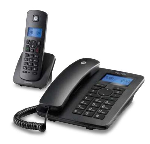Motorola C4201 Black Combo Phone Fixed And Phone Wireless