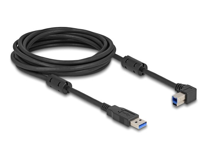 Delock USB 5Gbps Cable Type a Connector Male a Type B Connector Male 90° Izquierda Angulado 5M