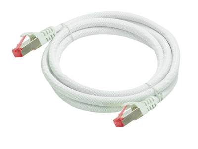 Python CAT.6 Network Cable With Nylongeflecht White 7,5M — image 1