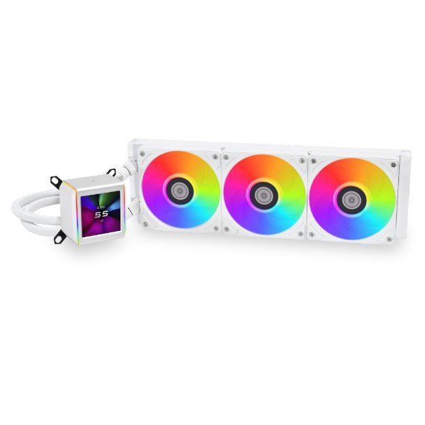 Lian Li Galahad Ii LCD Performance Aio 360MM CPU Water Cooler - White