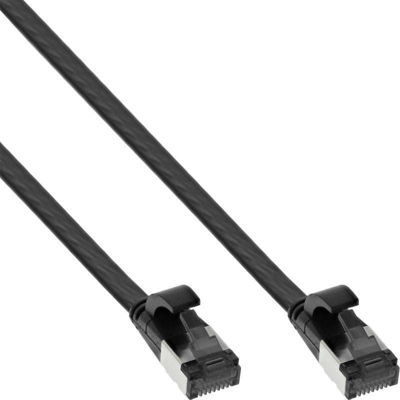 Inline Network Cable Flat , U/FTP, CAT.8.1, Tpe Libre Halógenos, Black 2M