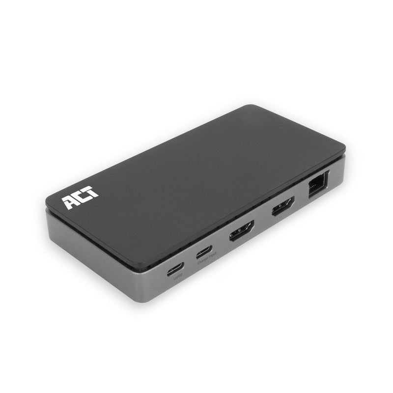 Act Connectivity Docking Station USB C 4K Mst 2 Monitores HDMI Ethernet USB C 3x USB a Pd Pass Through Cable 1