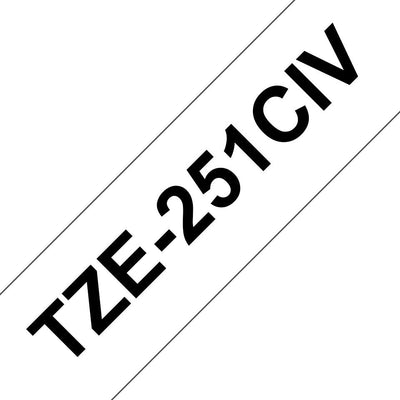 Brother Tape Laminated White/Black 24MM ( Without Blister) — image 1