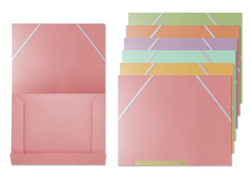 Bismark Folder Solapa Polipropileno - Size A4 - Closure With Gomas - Colours Surtidos Pastel