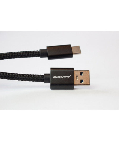 Eightt USB Cable a USB-C 2 Metres Trenzado Nylon Black — image 1
