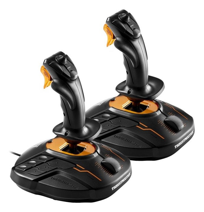 Thrustmaster T.16000M Fcs Space SIM Duo Lever Controller PC Black Orange