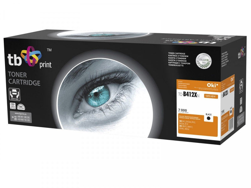 Toner Oki B412/B432 TO-B412XN Bk 100% New