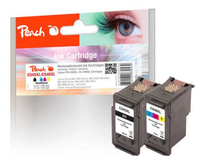 Peach 0F319026 Ink Canon PG-545XL CL-546XL Black Cyan Magenta Yellow — image 1