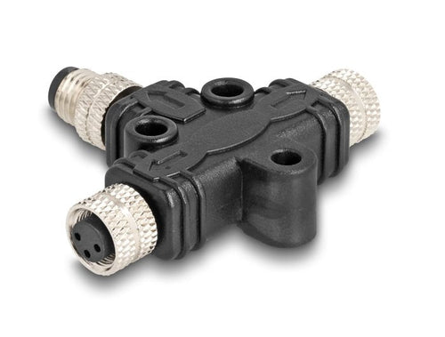 M8 T-splitter A-kodiert 3 Pin 1 X Connector Male a 2 X Connector Female Connection Paralelo — image 1