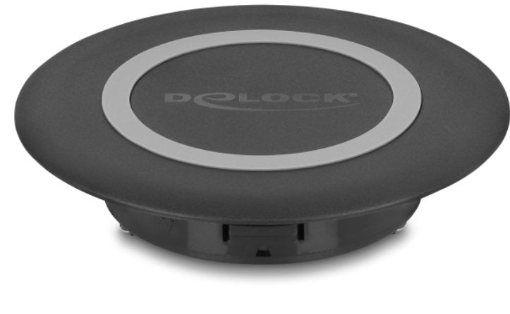 Wireless Charger 15W Assembly Empotrado Desk Black