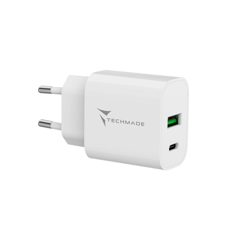 Techmade TM-389 Charger Dispositivo Mobile Phone Universal White Power Alterna Charging Fast Indoor