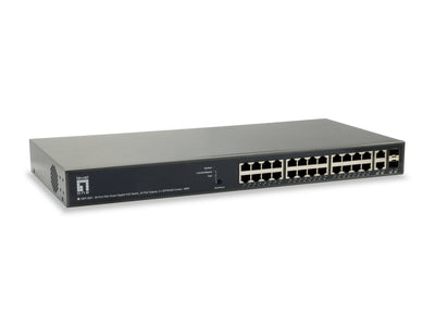 Levelone Switch 26X Ge GEP-2651 2XGSFP 185W 24XPOE + — image 1