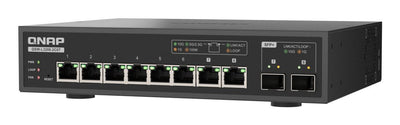 QNAP Switch QSW-L3208-2C6T Gestionado L2 10G Ethernet (100/1000/10000) Desk Black — image 1