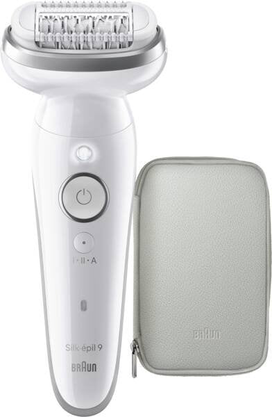 Braun Epilator Eléctrica Silk-épil 9 Uso Seco And Húmedo SES9000 White/Pink