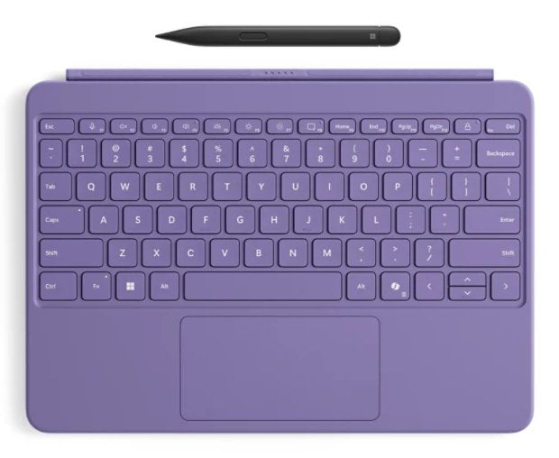 Microsoft Surface Pro 12-ZOLL-KEYBOARD With Slim Pen (violetat, De-layout) EP2-33089