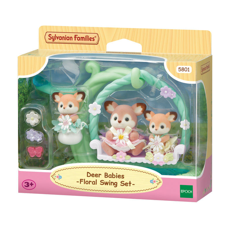 Epoch Sylvanian Families - Reh Babys With Blumenschaukel Set 5801