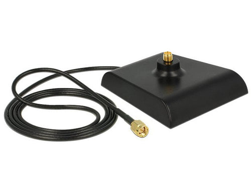 Delock 88973 Antenna Base Sma Plug Sma Jack 1M Black Low Loss — image 1