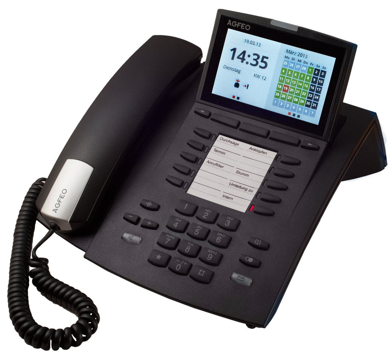 Agfeo St 45 IP Phone IP Black Terminal With Connection Cable LCD