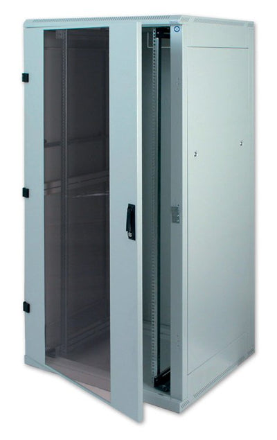 Rack Cabinet Triton RZA-42-A88-CAX-A1 (42U, 19'', 1970MM / 800MM / 800MM, Standing, Glass, 400KG, Light Gray C — image 1