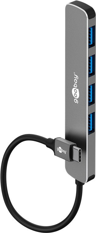 Goobay Slim 4-PORT USB Hub Usb-c™ a Usb-a, 5 Gbit/S — image 1
