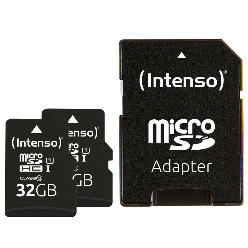 Intenso microSD Card Uhs-i, 32GB Sdhc Premium Double Pack
