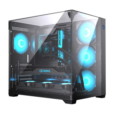 Hiditec Chasis ATX Gaming Sky Black USB 3.1 Type-c — image 1