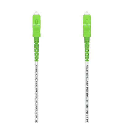 Aisens Cable Fibre Optic G657A2 3.0 9/125 Smf Simplex Cpr Dca Lszh - Sc/Apc-sc/Apc - 30M - White — image 1