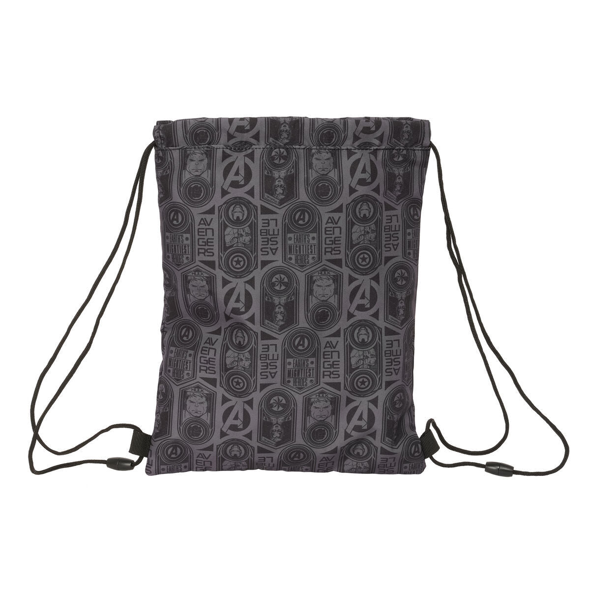 Backpack with Strings The Avengers Vendetta Black 26 x 34 x 1 cm