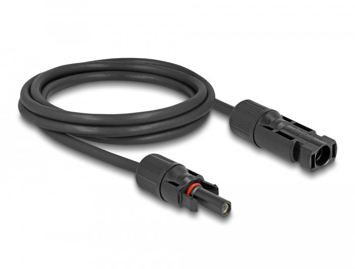 Delock DL4 Solar Cable 6MM² Connector Male a Female 1M Black