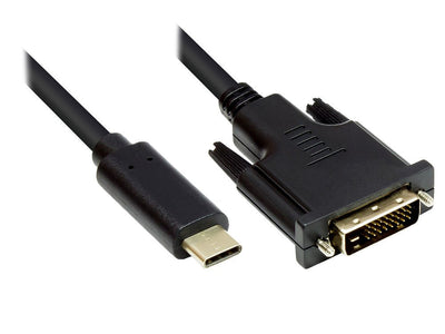 Good Connections Cable Adapter USB-C An DVI 24 + 1 Black 2M — image 1
