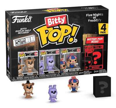 Blister 4 Figuras Bitty Pop Five Nights At Freddys Freddy — image 1