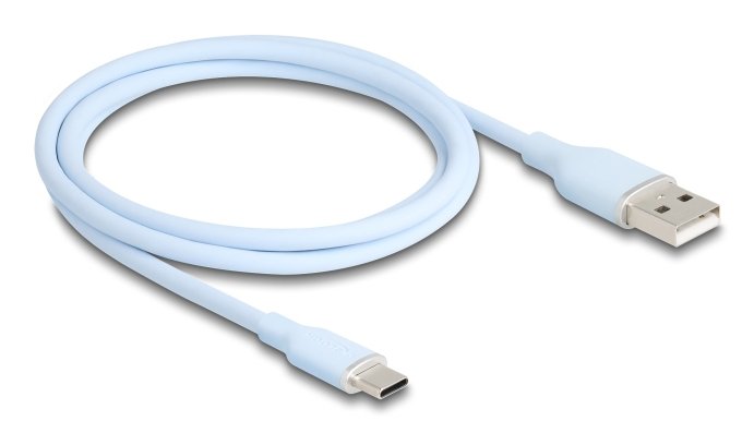 Delock USB 2.0 USB Cable Typ-a St USB Typ-c St 1M Blue
