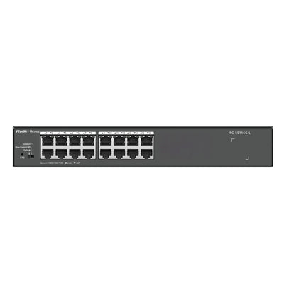 Switch No Gestionable Ruijie RG-ES116G-L 16x RJ45 10/100/1000Mbps Metallic Desktop / Rack — image 1
