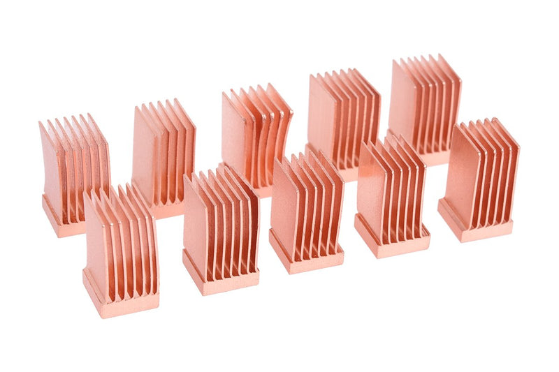 Alphacool Disipadores Térmicos Cobre GPU RAM 6,5 X 6,5MM, Disipador Thermal Cobre, 10 Pieces 17425