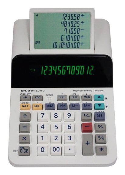 Sharp EL-1501 Calculator Desktop White