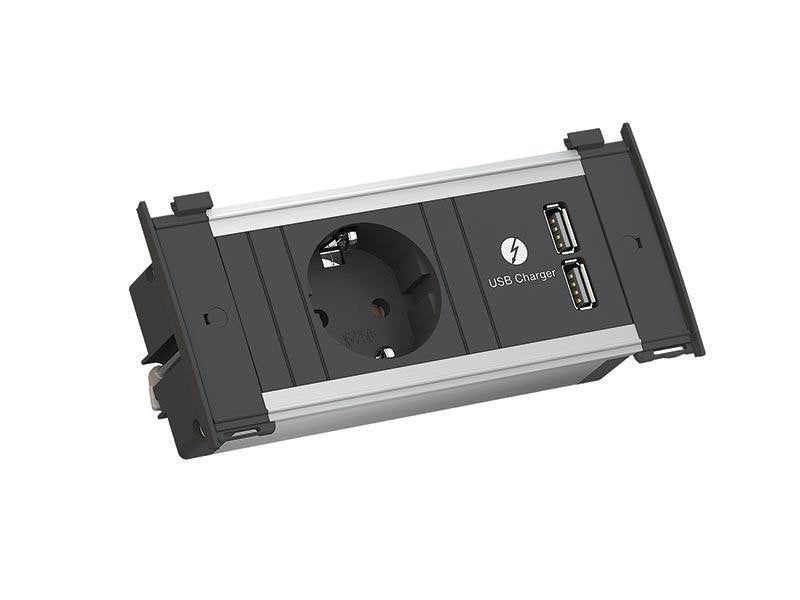 Bachmann Kapsa Xs 1XCEE7/3 2x USB Charger, 0,2M GST18