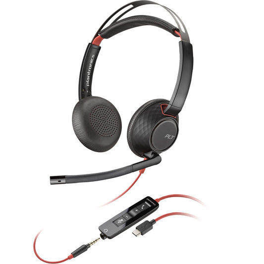 Poly Headphones With Microphone Poly 8X231Aa Black