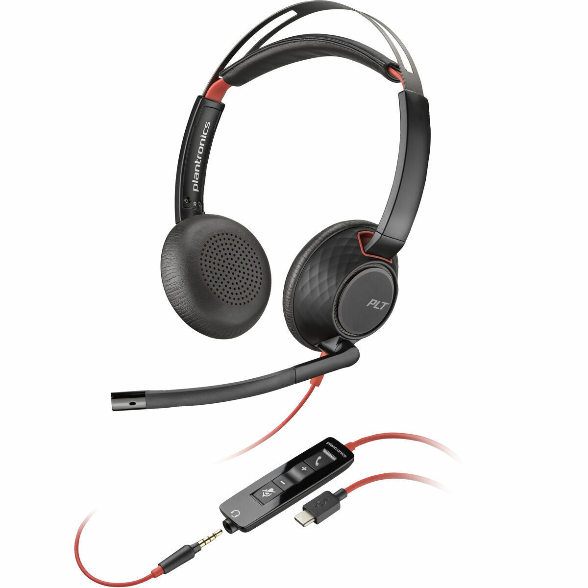 Poly Headphones With Microphone Poly Blackwire 5220 Black
