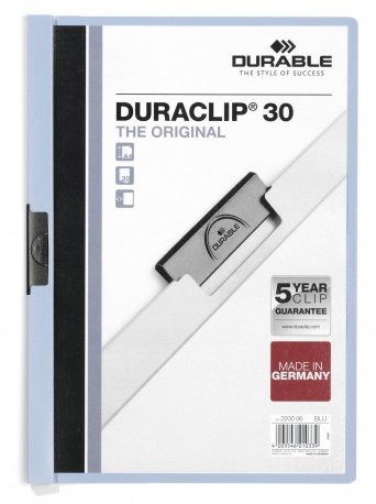 Durable Folder Dossier Pinza Duraclip 30 Blue Claro A4 -25U-