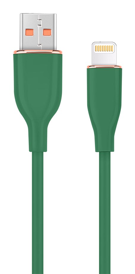 Gembird Cable CC-USB2S-AM8PM-1.5M-G Connector Lightning 1,5M Green