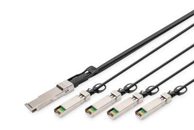 Digitus Qsfp + 40G 4XSFP + 5M Dac Cable 1M, Black — image 1