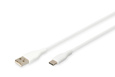 Digitus Cable USB 2.0 Typ C -a Silikon M 2M White — image 1