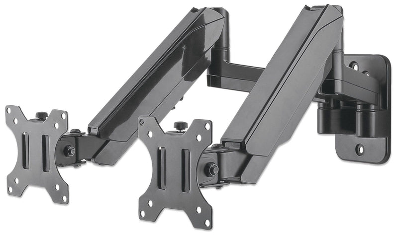 Manhattan Stand Universal Wall Dos Monitores, With Pistones a Gas Arms Articulados 17A 32 Up To 8KG