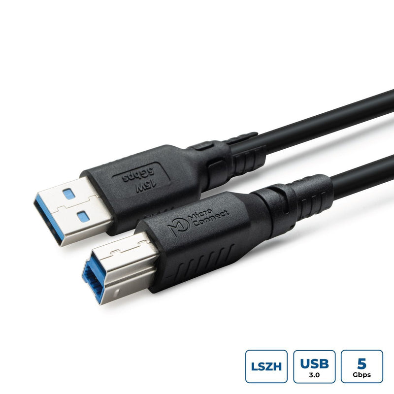 Colorflex USB 3.2A-B Gen 1 Cable Halogenfree (lszh), 1M