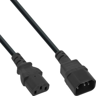 Inline Cable Power C13 a C14 3 Pines IEC Male a Female Black 7M — image 1