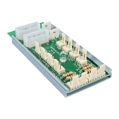 Inline Panel Multipuerto 2X Molex 4 Pines a 12 X 3 Pines Connector Fan 12 Fans — image 1