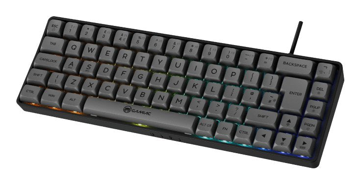Gamiac Keyboard Mecánico Tkl RGB69G Sf Kailh Network Black/Cinze
