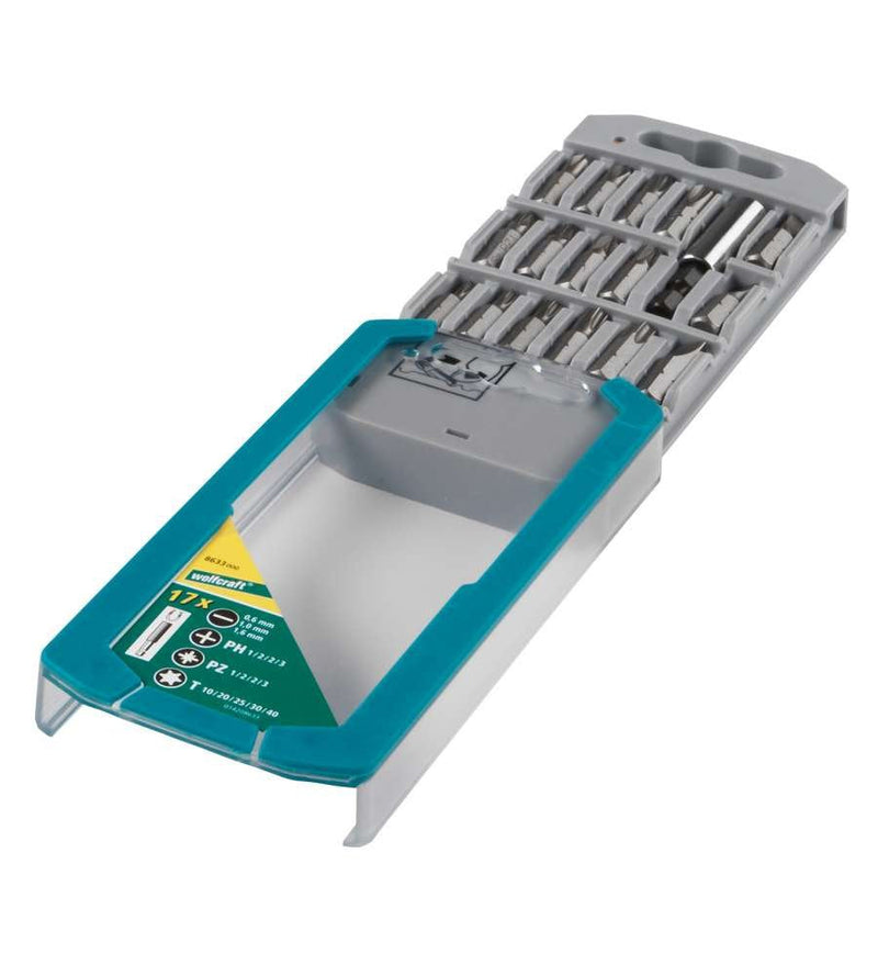 Wolfcraft Set de Puntas 17 Piezas 8633000